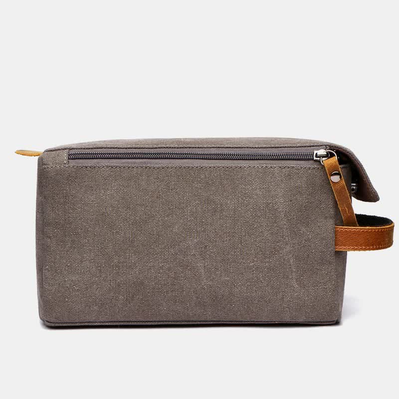 Retro-Aufbewahrungstasche aus Segeltuch, Make-up-Tasche, Reise-Kulturtasche für Damen und Herren