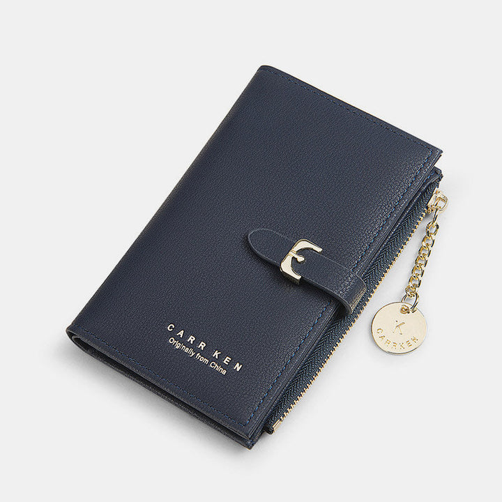 Solide Retro-Geldbörse mit mehreren Fächern und Armband