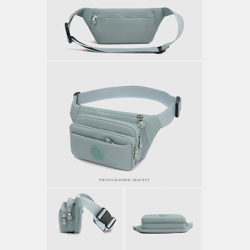 Leichte Umhängetasche mit mehreren Taschen, verstellbare Hüfttasche, Handytasche