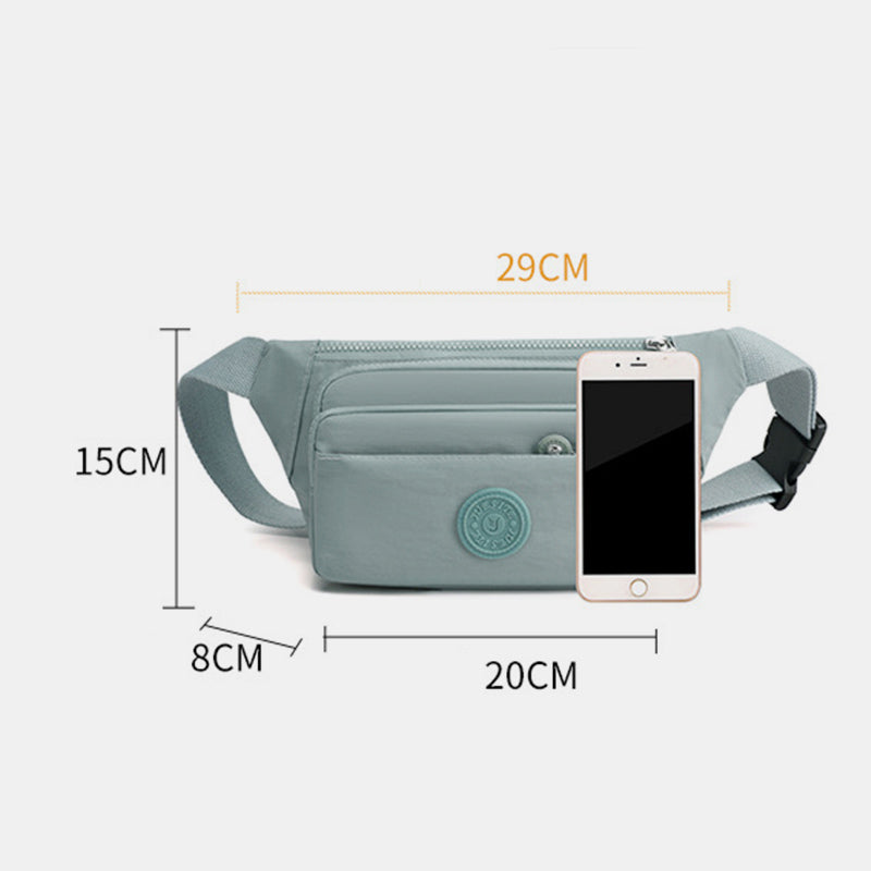 Leichte Umhängetasche mit mehreren Taschen, verstellbare Hüfttasche, Handytasche