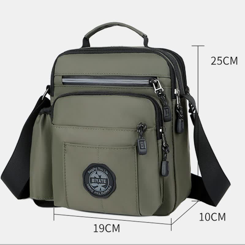 Messenger Bag Umhängetasche Herren Geldbörsen Multi-Pocket Kleine Umhängetasche