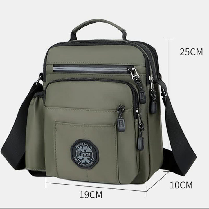 Messenger Bag Umhängetasche Herren Geldbörsen Multi-Pocket Kleine Umhängetasche