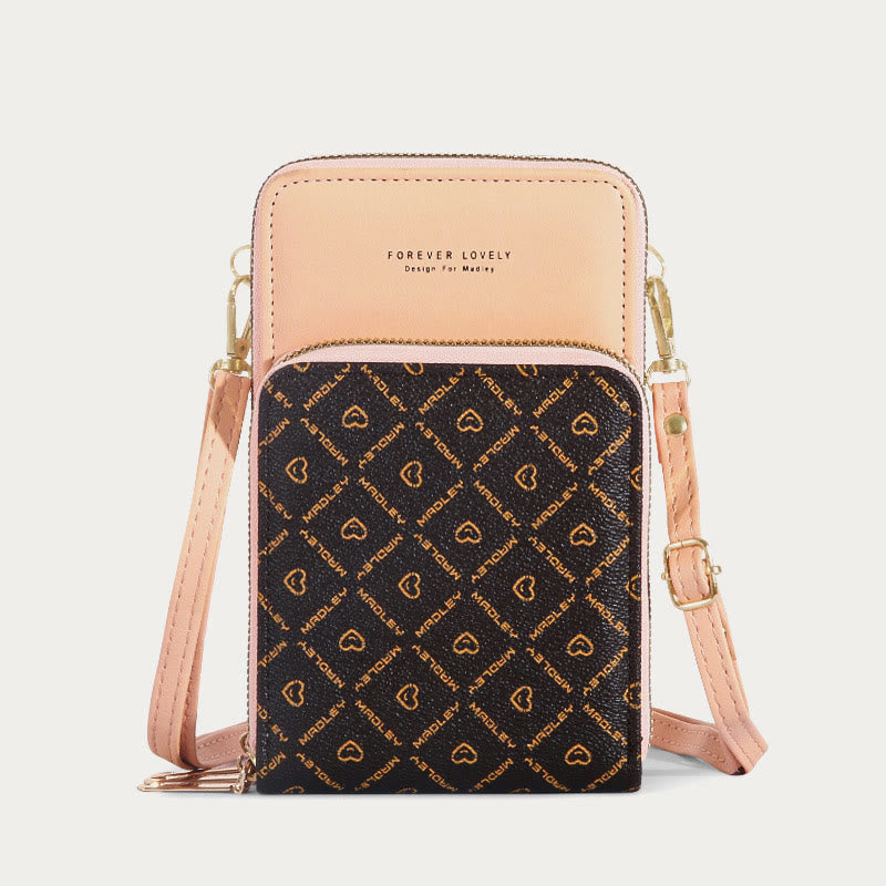 Handytasche für Damen, mehrere Farben, berührbarer täglicher Lederclip