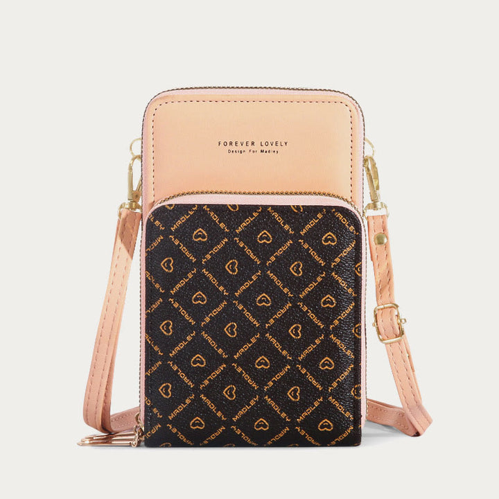 Handytasche für Damen, mehrere Farben, berührbarer täglicher Lederclip