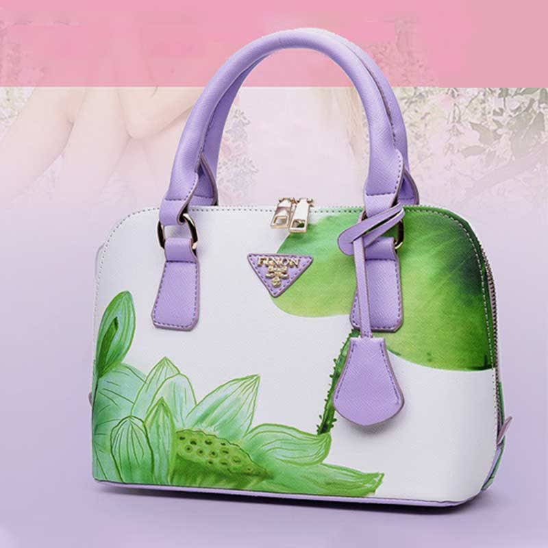 Damen Umhängetasche mit Blumenmuster, Umhängetasche, Schultertasche