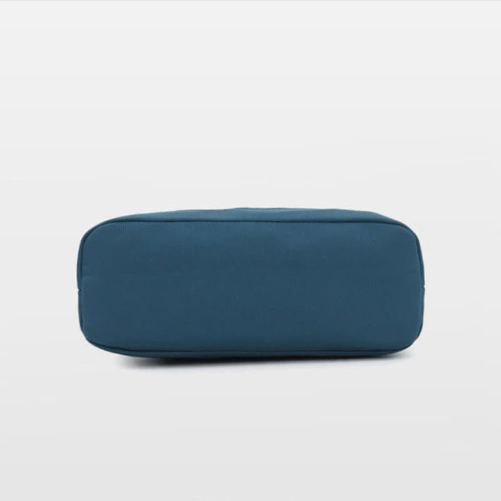 Kleine Umhängetasche mit dreifachem Reißverschluss, leichte, wasserdichte Nylon-Handtasche für Damen