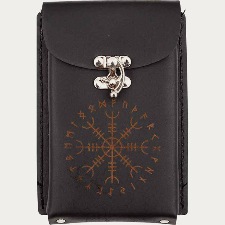 Mittelalterliche Gürteltasche für Cosplay, Retro-Leder, Handytasche