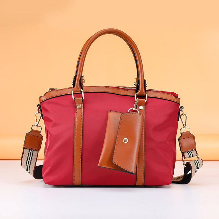 Top-Griff-Tasche für Damen, weiche, tragbare Oxford-Umhängetasche
