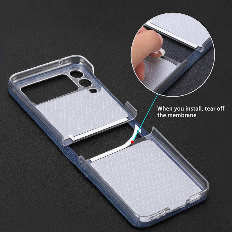 Samsung Galaxy Z Flip&amp; Z Flip 5 6 Handyhülle Leder Handytasche mit Kartenhalter