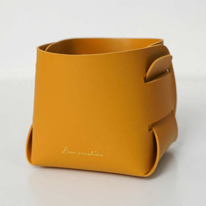 PU Leder Valet Tray Catchall Tisch Organizer Nachttisch Organizer