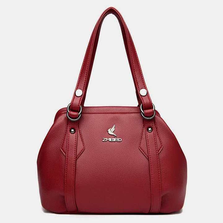 Umhängetasche für Damen, veganes Leder, Tragetasche mit Reißverschluss