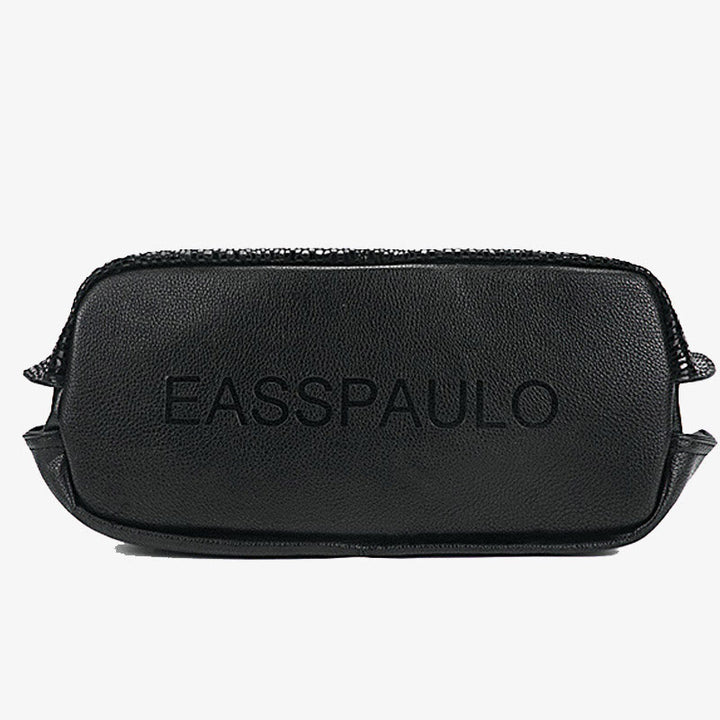 Glänzende Schlangenhaut-Grain-Tasche für Damen aus echtem Leder