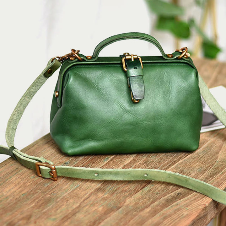 Handgemachte Umhängetasche für Frauen Horizontale Retro Weiche Einkaufstasche