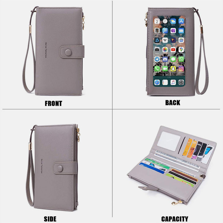 Touchscreen Große Kapazität Handy Tasche Geldbörse