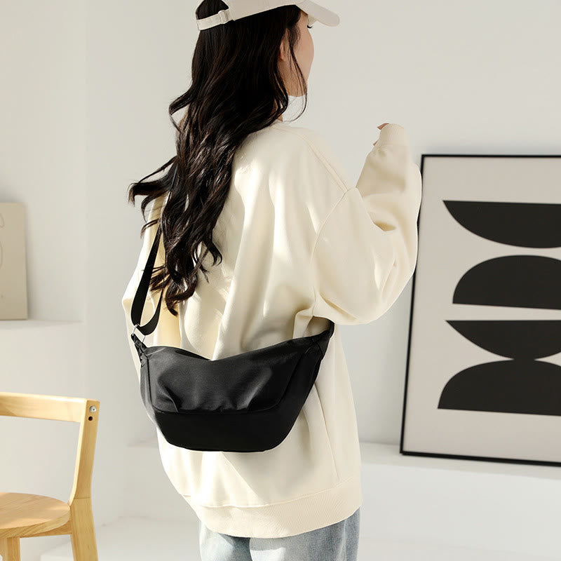Umhängetasche für Damen, einfache, multifunktionale Einkaufs-Schultertasche aus Nylon