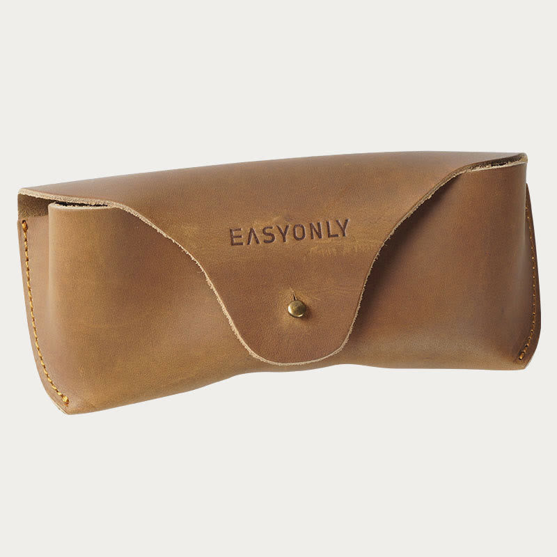 Aufbewahrungstasche für Retro-Brillen, tragbar, leicht, Gürteltasche aus Leder