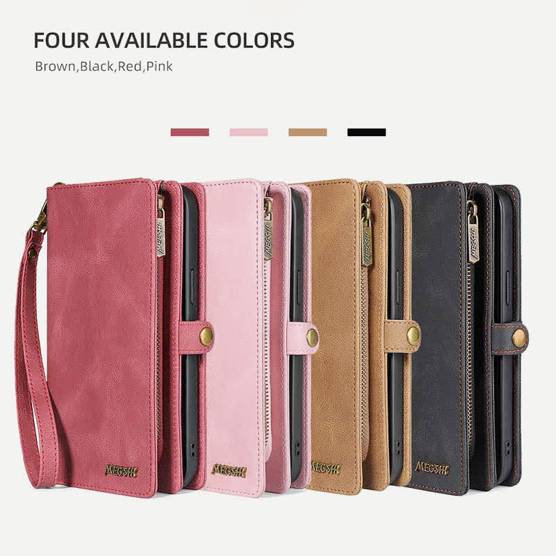 2-in-1-Telefontasche/Geldbörsenhülle für iPhone mit Umhängegurt