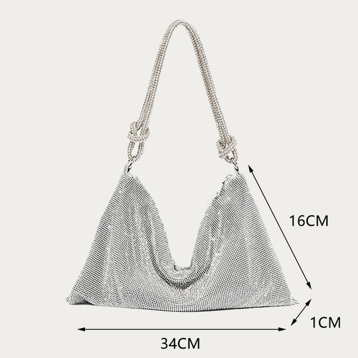 Umhängetasche für Damen mit funkelnden Diamanten, mehrere Farben, Handtasche