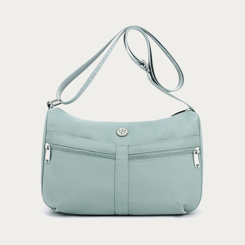 Solide Umhängetasche für die Schule, Reisen, einfache Nylontasche, Geldbörse