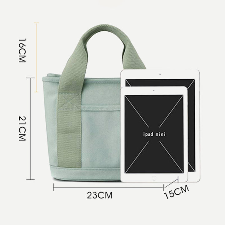 Handtasche mit mehreren Taschen für Damen, lässige Tragetasche aus Canvas, Geldbörse für den täglichen Gebrauch