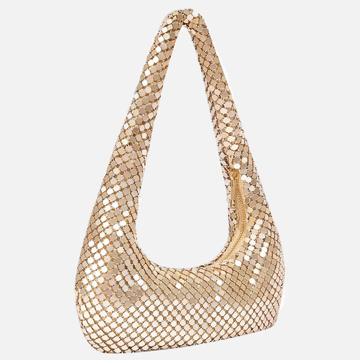 Abendtasche für Damen, Metall, glitzernd, glitzernd, Party-Geldbörse 