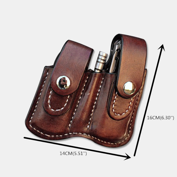 Leder Gürteltasche für Damen und Herren außerhalb des Hosenbundes tragen
