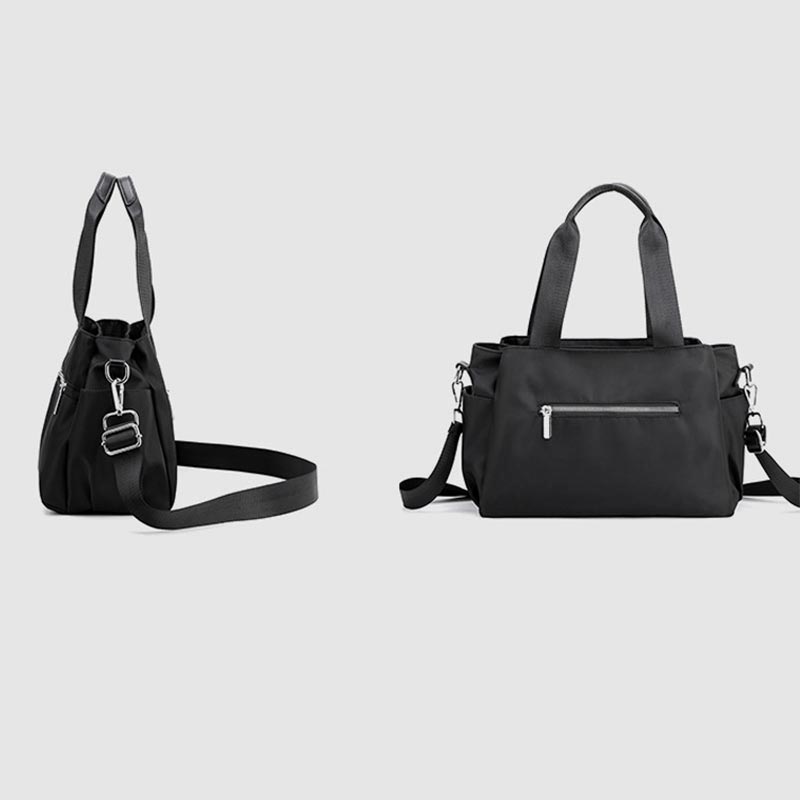 Tasche mit drei Fächern und Tragegriff oben, wasserdicht, große Handtasche, Umhängetasche für Damen
