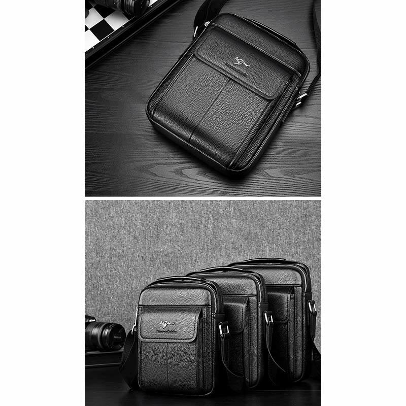 Kuriertasche für Herren, großes Fassungsvermögen, Umhängetasche für Geschäftsreisen