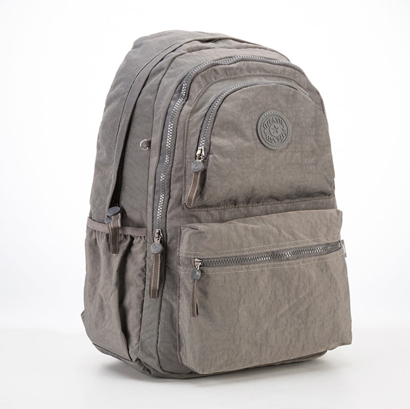 Rucksack mit mehreren Taschen, lässiger Tagesrucksack, Laptop-Rucksack, Büchertasche für Studentinnen - Hellgrau - image 19
