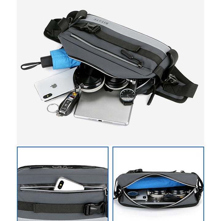 wasserdichte, langlebige Schultertasche für Männer, geräumige Umhängetasche, Hüfttasche