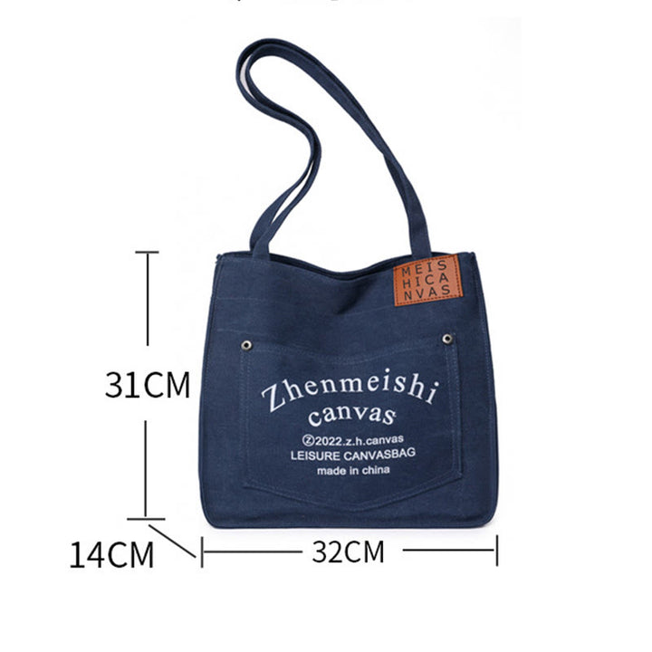 Tragetasche für Damen mit minimalistischem Druck, Umhängetasche für den täglichen Pendler
