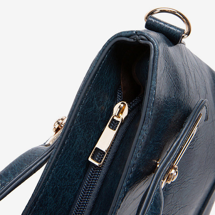 Vintage Tote für Damen Wachs Echtleder Umhängetasche