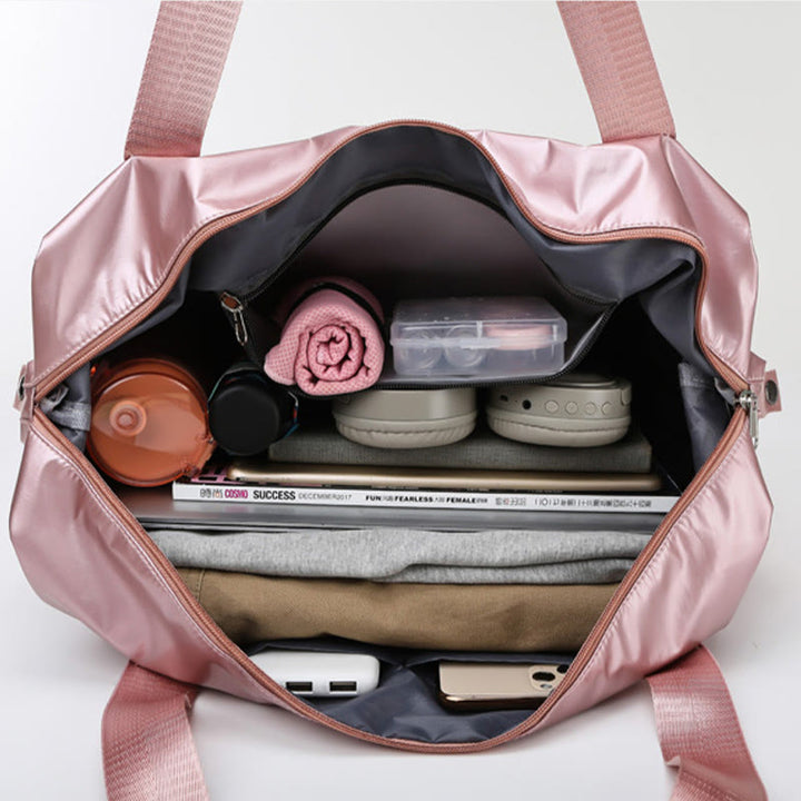 Reisetasche für Damen, Trocken-/Nasstrennung, Sporthandtasche