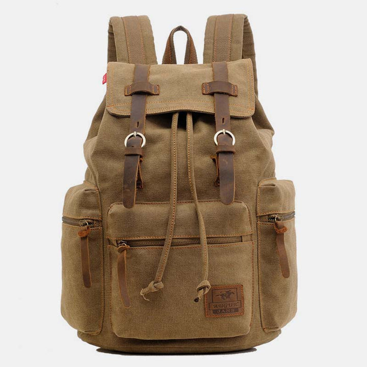 Großer Canvas-Rucksack im Vintage-Stil