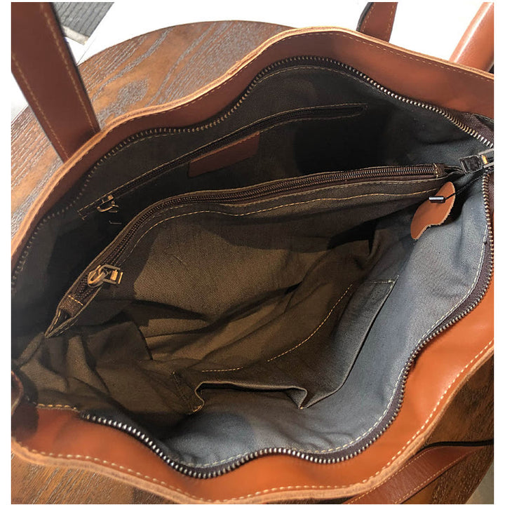 Tragetasche aus echtem Leder für Damen, lässige Schultertasche mit Umhängegurt