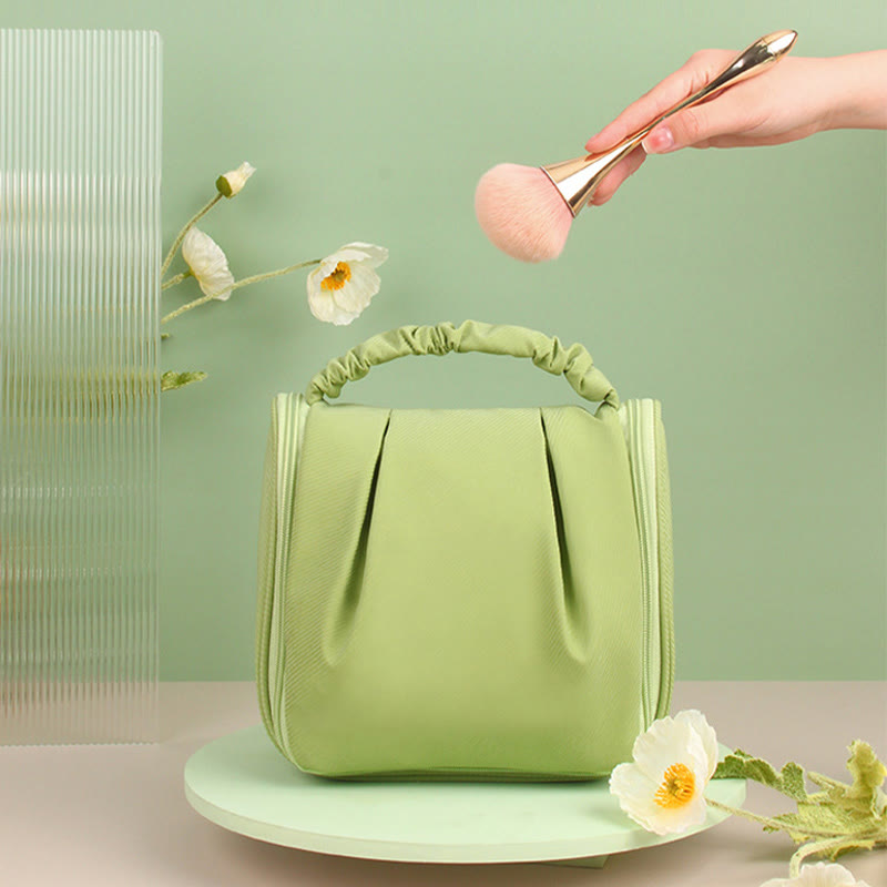 Tragbare Make-up-Handtasche für Damen, große Reiseaufbewahrungstasche