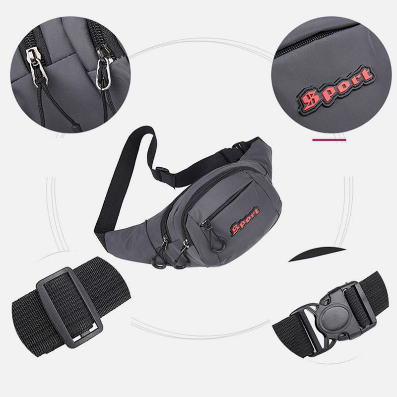 Wasserdichte Hüfttasche, lässige Hüfttasche, Brusttasche für Damen und Herren