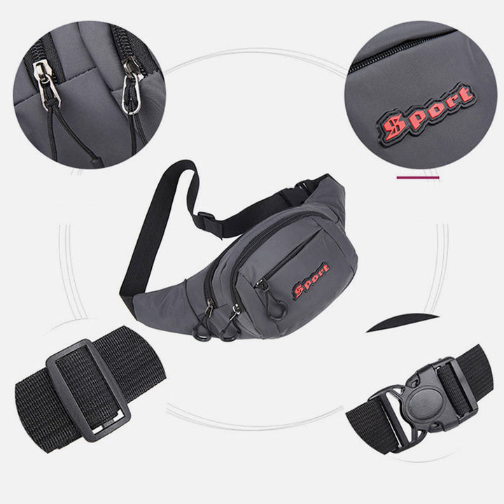 Wasserdichte Hüfttasche, lässige Hüfttasche, Brusttasche für Damen und Herren
