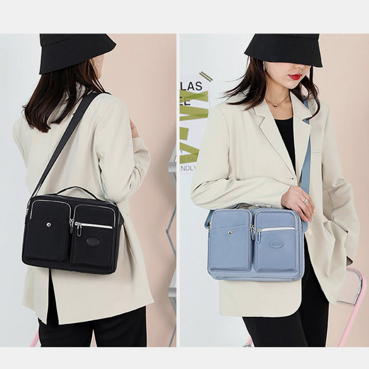 Leichte Handtasche, Umhängetasche, mehrere Taschen, für Reisen und Arbeit, Schultertasche, Messenger Bag