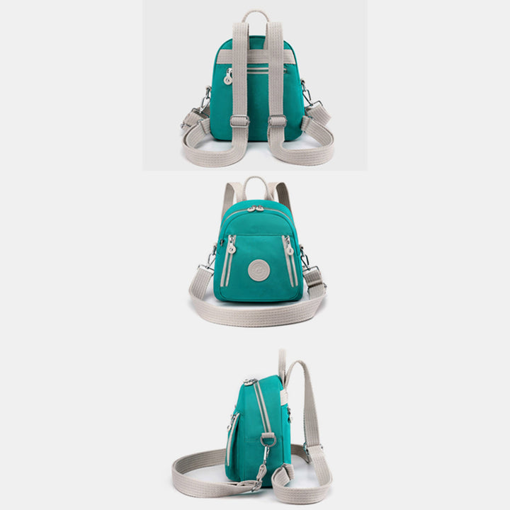 Funktioneller kleiner Rucksack, leichte Umhängetasche aus Nylon, Mini-Tagesrucksack