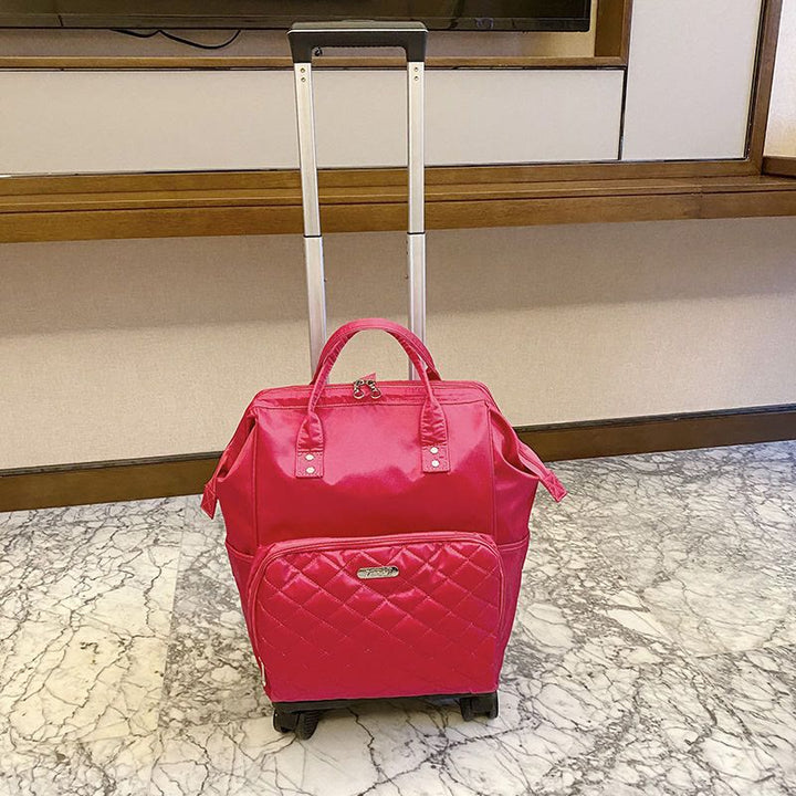 Abnehmbarer Reiserucksack mit Zugstange, Reisetasche für Damen und Herren