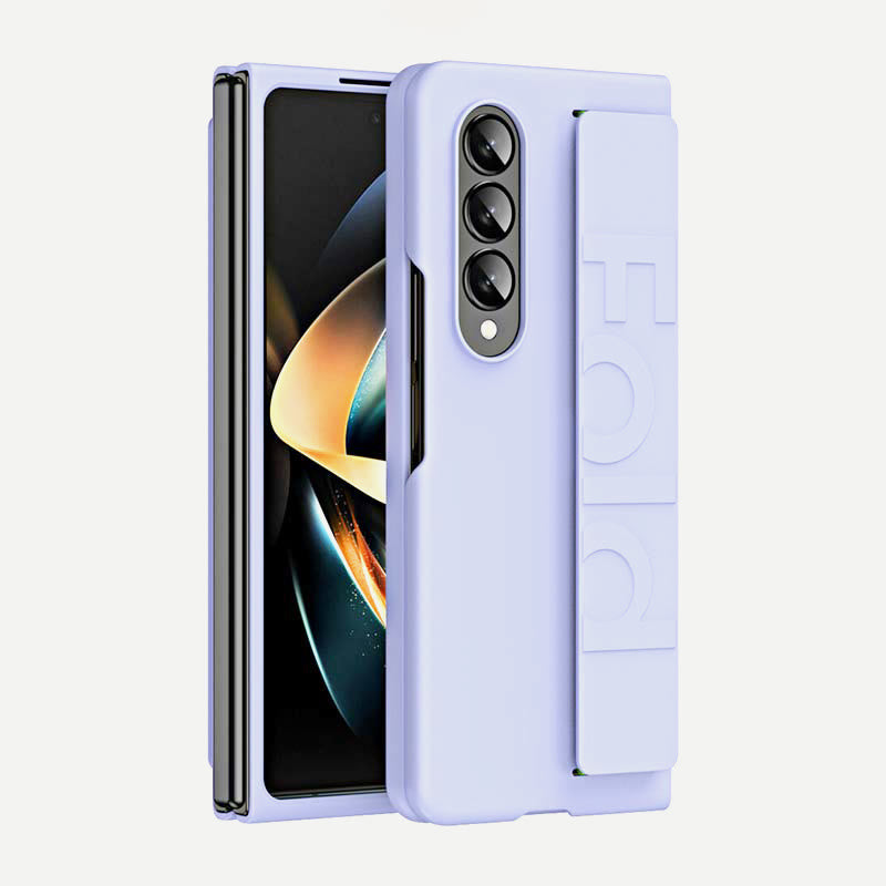 Farbenfrohe Samsung Galaxy Z Fold 2/3/4/5/6 Hülle Handyhülle mit elastischem Handschlaufe