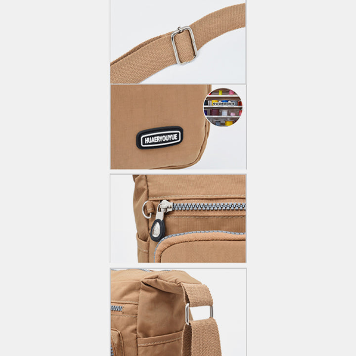 Wasserdichte, leichte, lässige Schultertasche aus Nylon für Damen