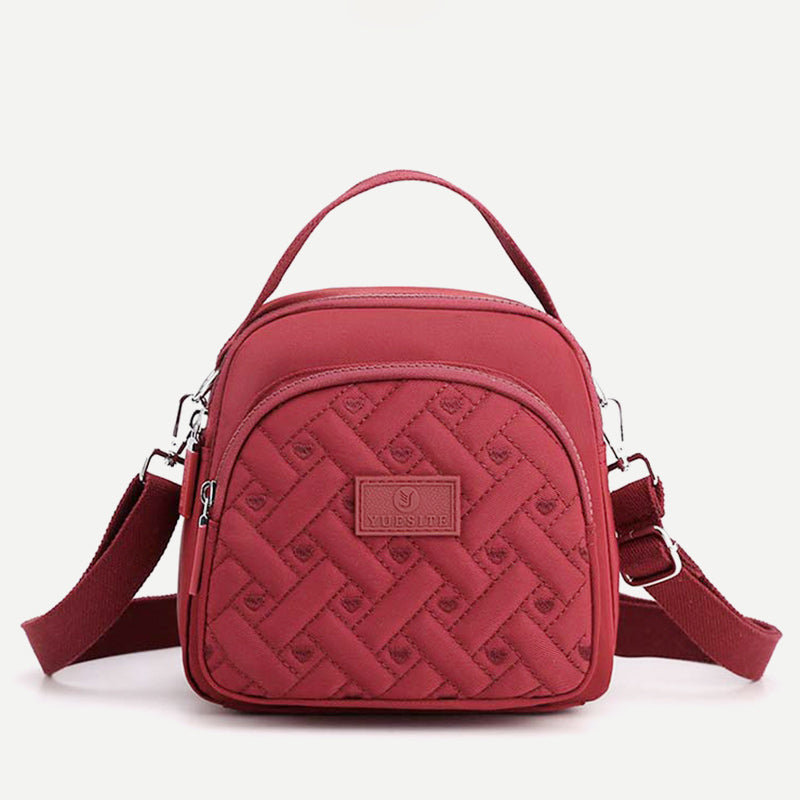 Funktionelle Damen-Geldbörse, leichter, geräumiger Umhängetasche aus Nylon, Mini-Rucksack
