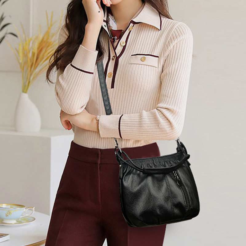 Umhängetasche für Damen, Vintage, große Kapazität, Outdoor-Crossbody-Handtasche