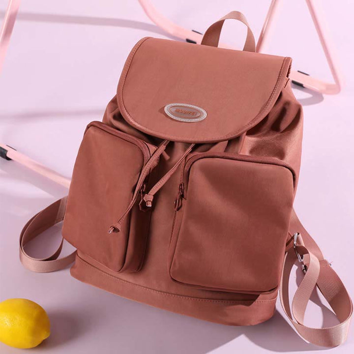 Rucksack für Frauen Einfacher Kordelzugverschluss Wasserdichte Reisetasche aus Nylon