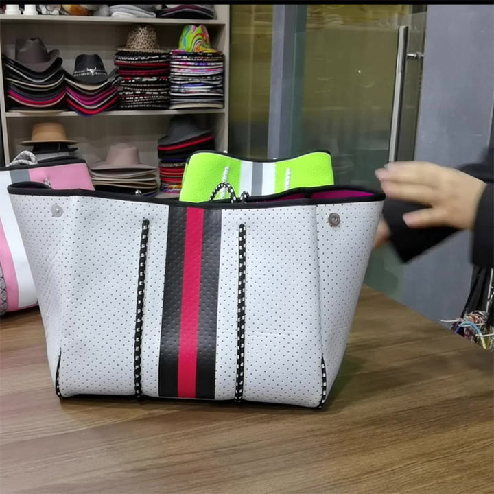 Funktionelle Neopren-Strandtasche, Pooltasche, große Mehrzweck-Einkaufstasche