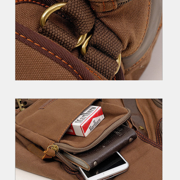 Große Kapazität Retro Sling Bag Messenger Bag