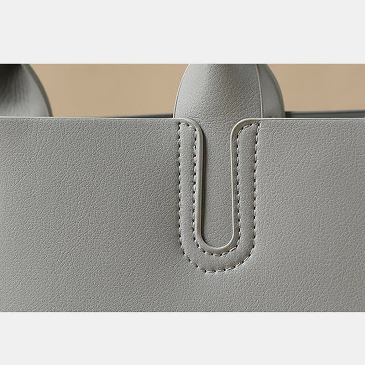 Vegane Leder-Tragetasche für Damen, für Reisen und Arbeit, Umhängetasche, Schultertasche