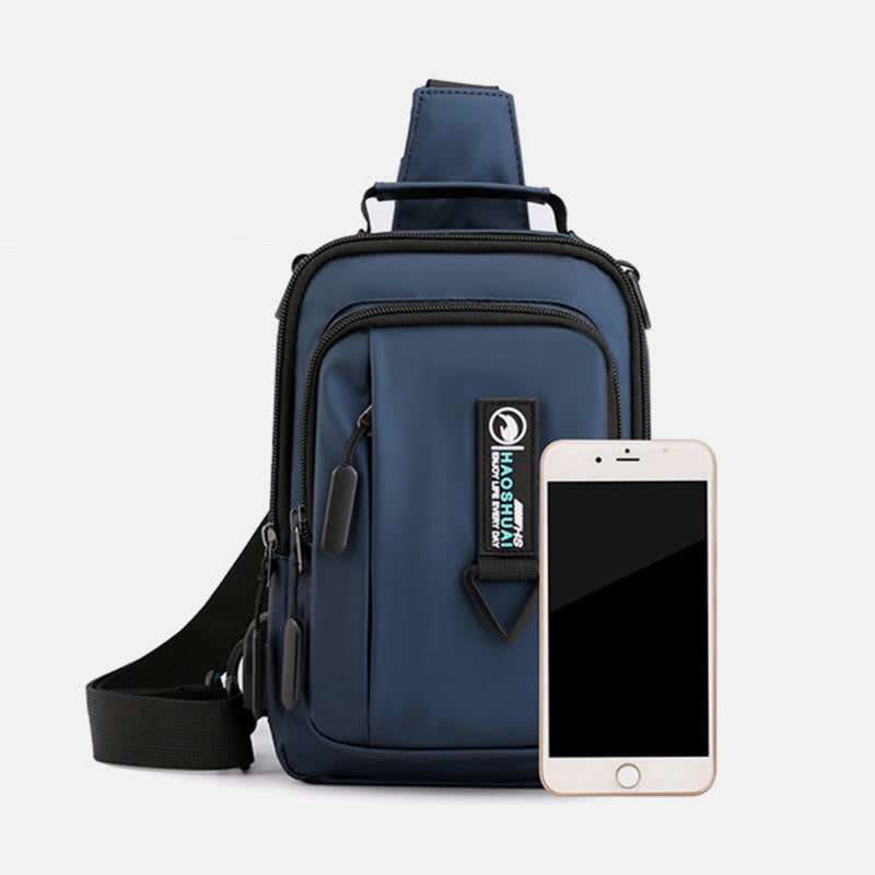 Praktische Crossbody Sling Bag für Männer, wasserdichte Reisetasche